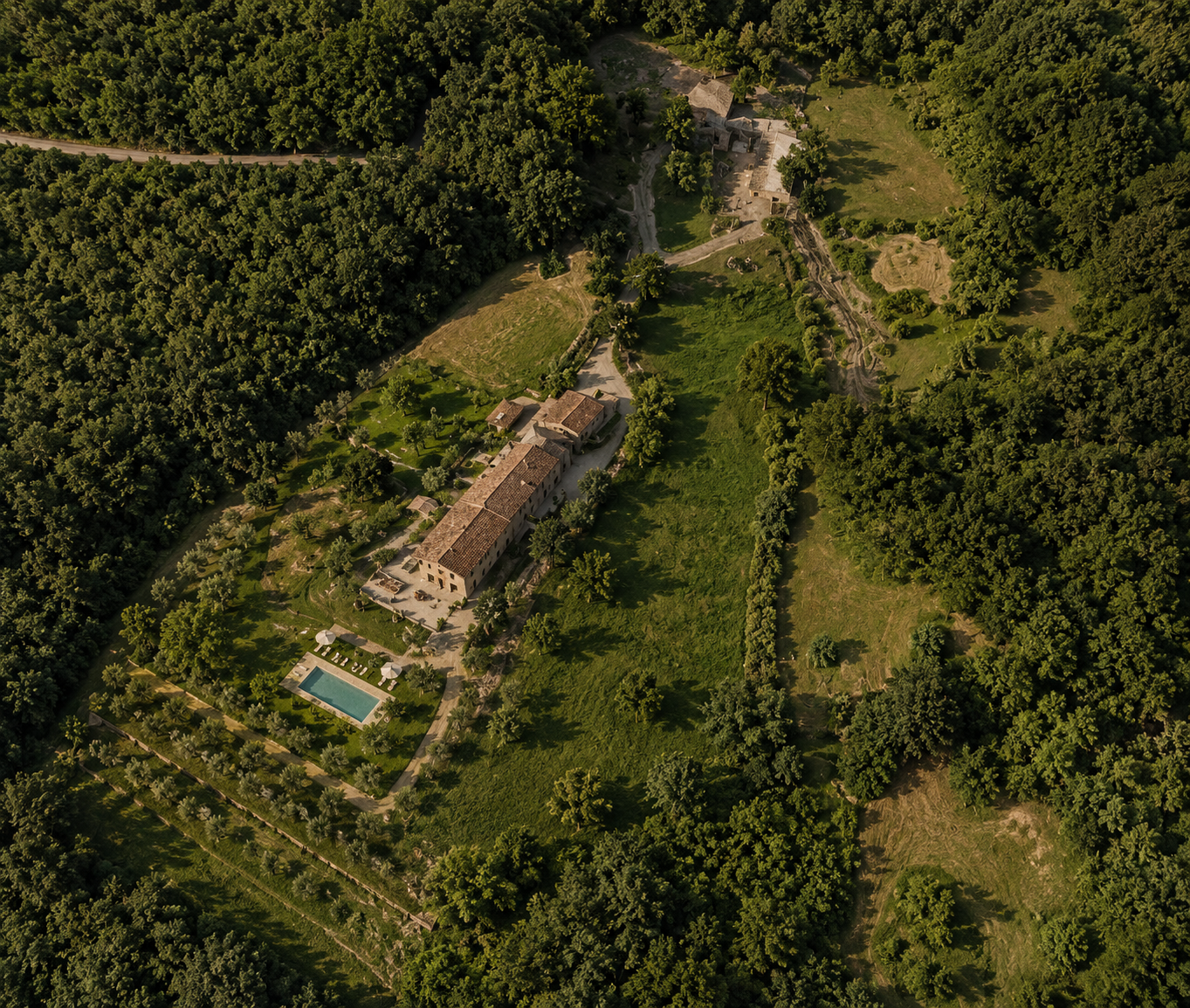 The Solari estate grounds in Tuscany